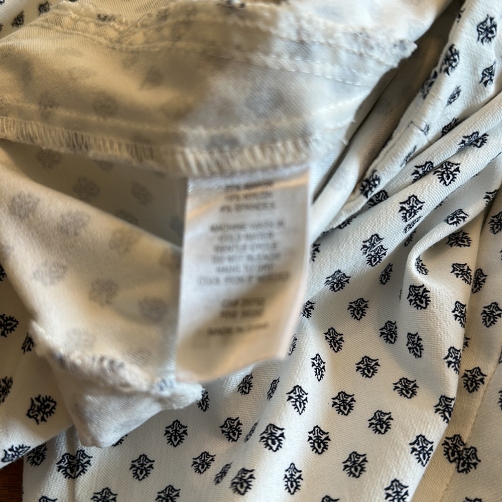 Jasmine and Julianna White and black crop pant. Size 16W - Picture 4 of 5